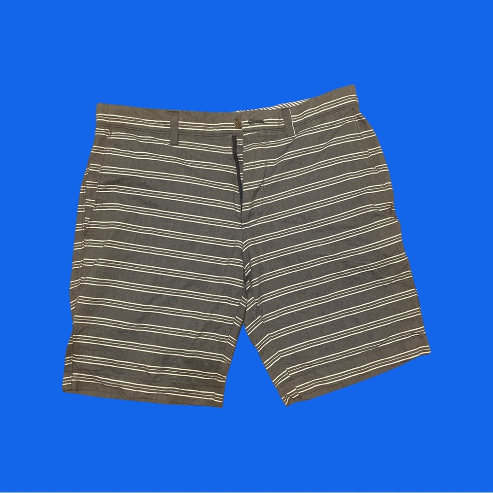 Blue and white striped Banana Republic shorts